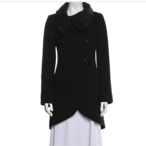 Canadian icon! Mackage “Fran” cable knit collar coat in black US L - Picture 3 of 12